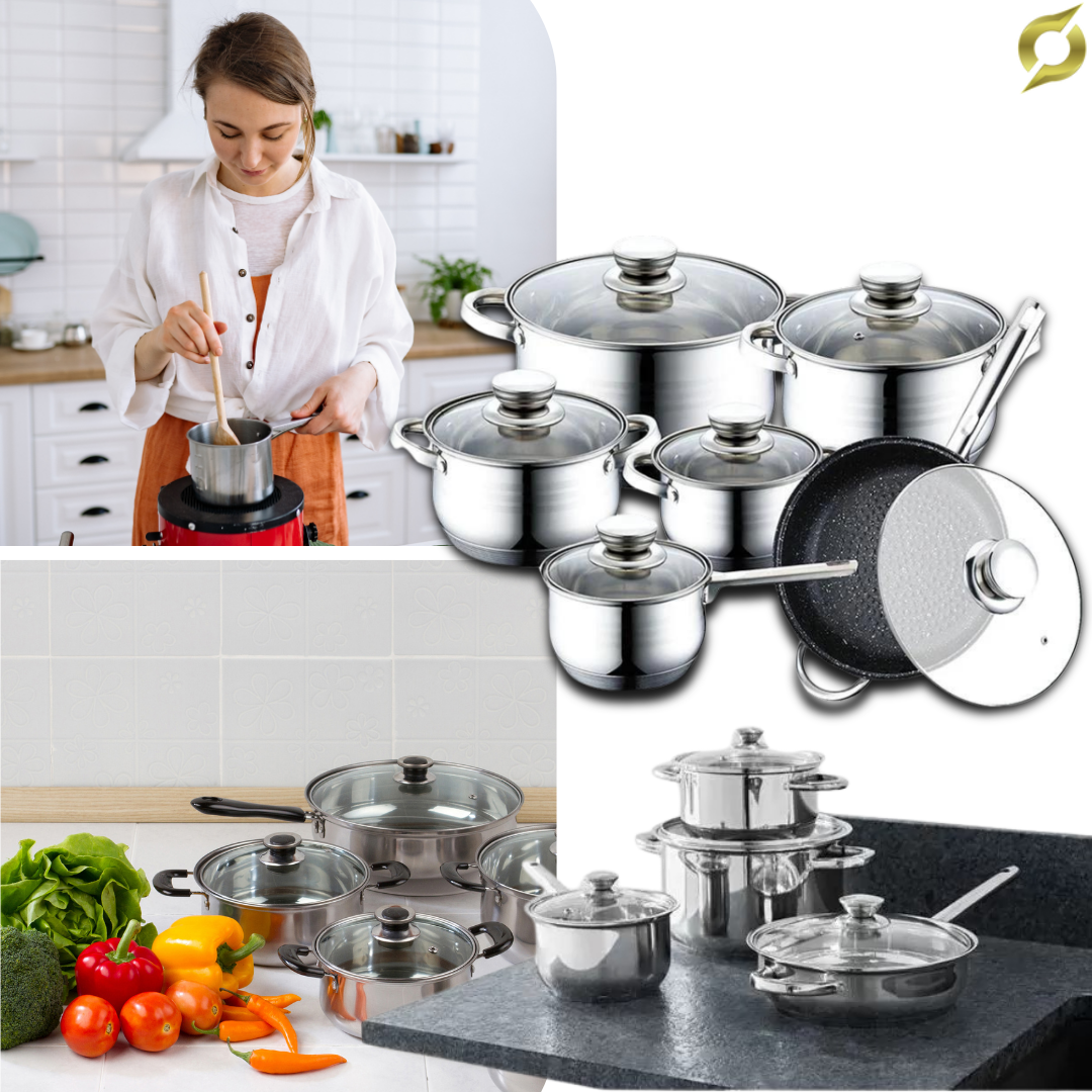 12 részes rozsdamentes acél étkészlet | COOKMASTER