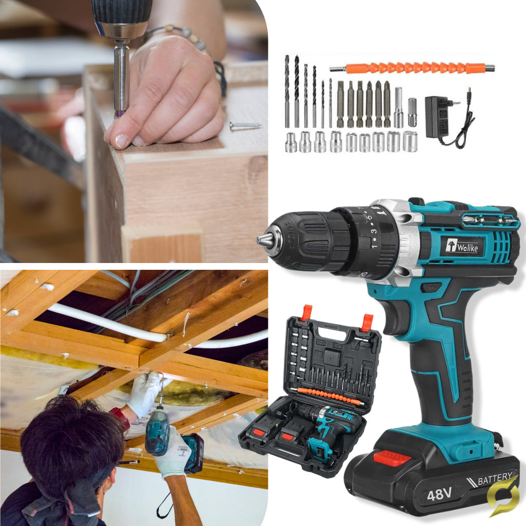 Straus Tech szerszámkészlet 36V akkus fúróval