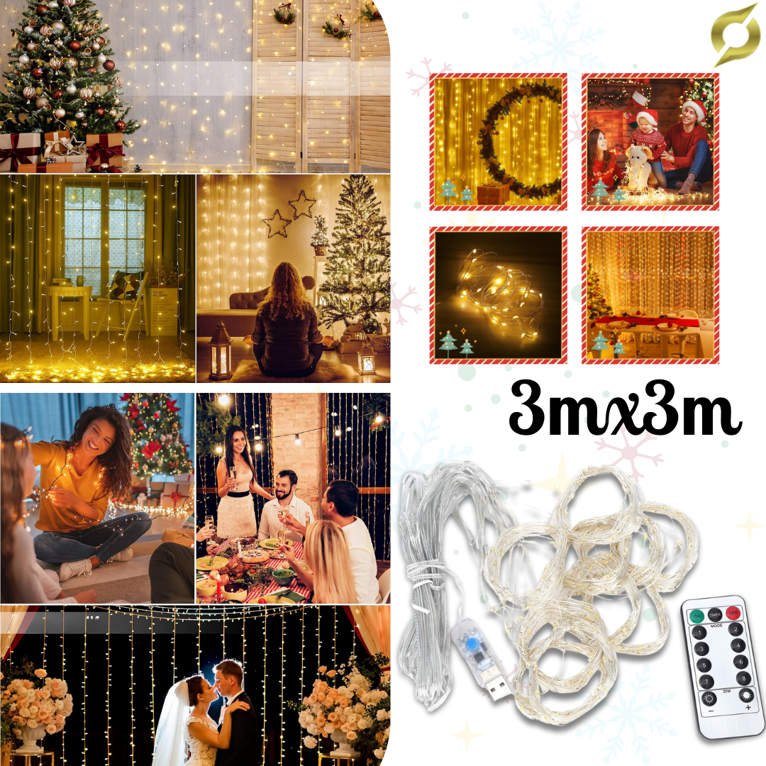LED fényfüggöny 3x3M