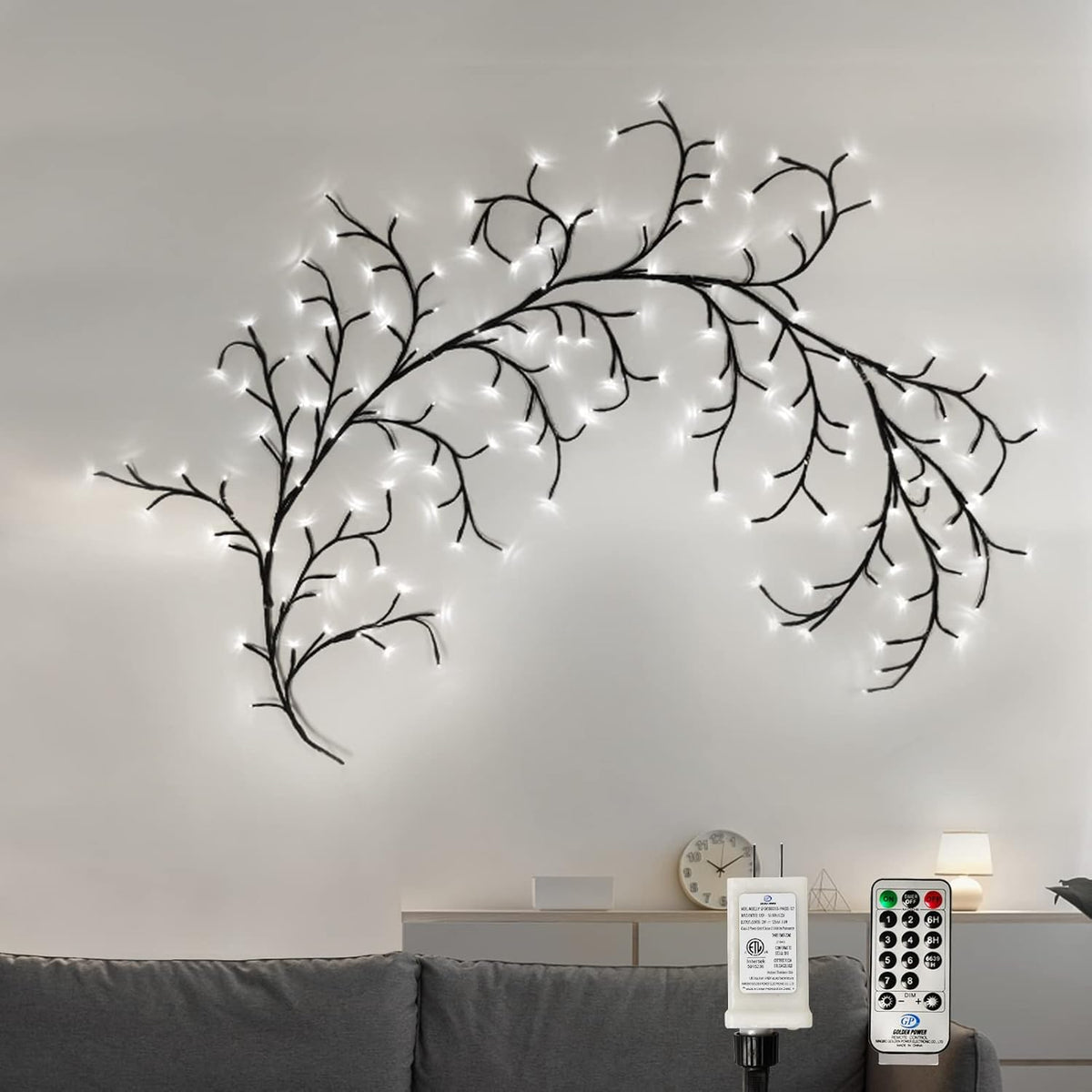 LED fali karácsonyfa
