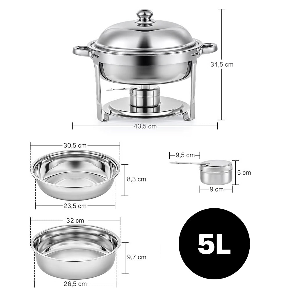 Tálalóedény – INOX 6 L / 5 L