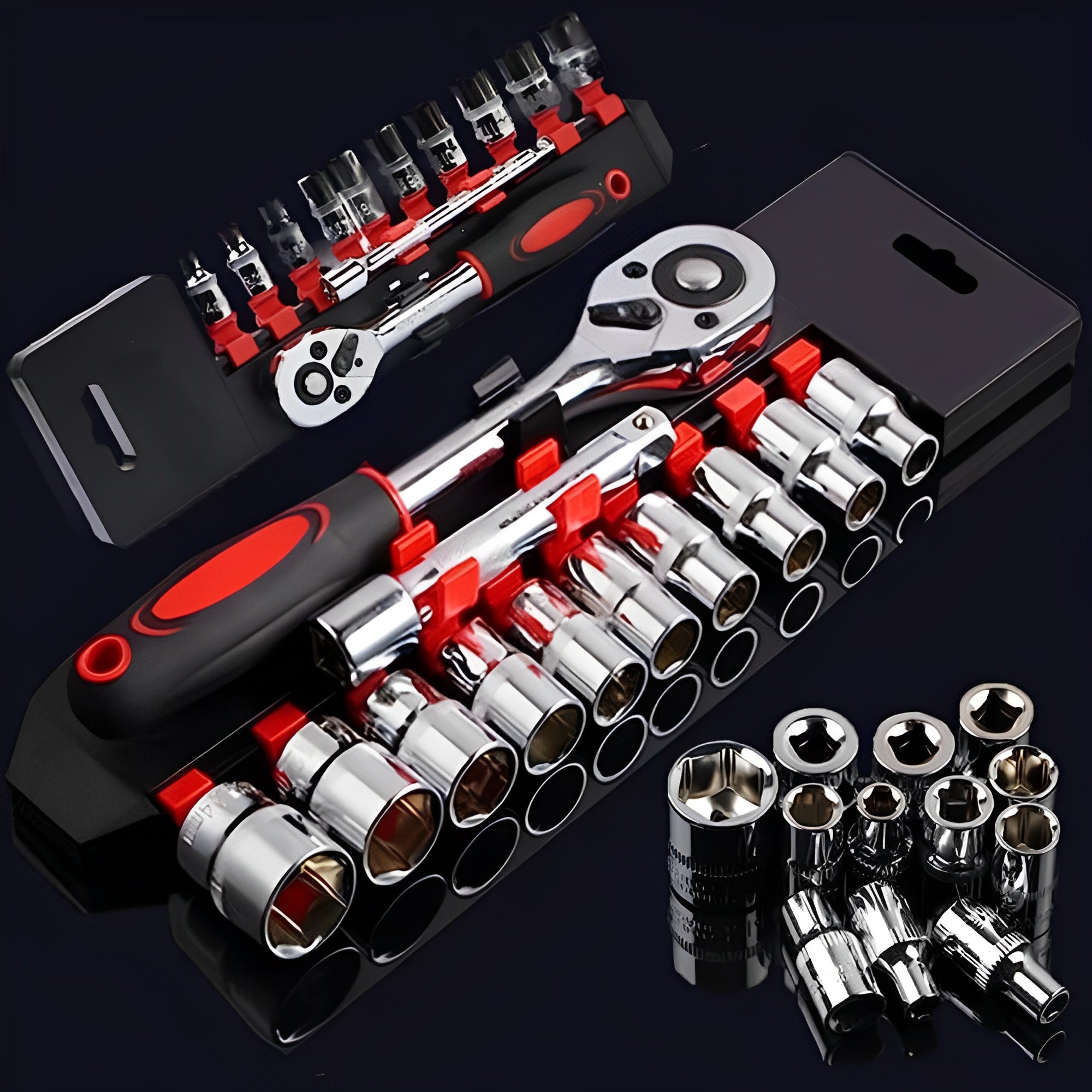 Straus Tech dugókulcs készlet 1/4" 12 részes