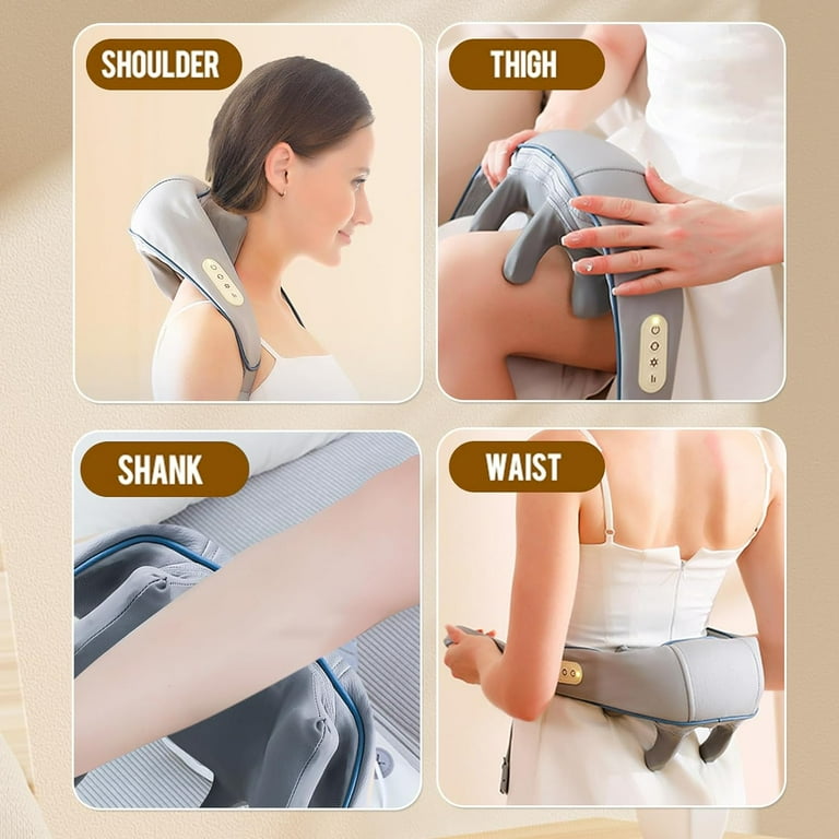 5D VEZETÉK NÉLKÜLI SHIATSU NYAK-HÁTMASSZÍRÓ