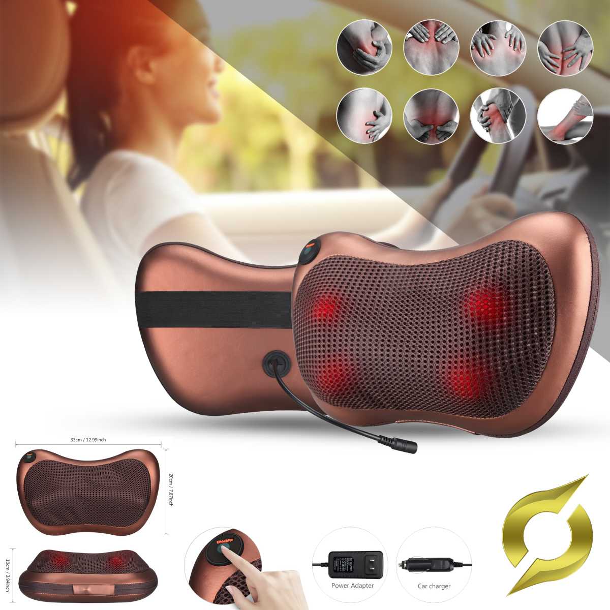 Shiatsu masszázspárna