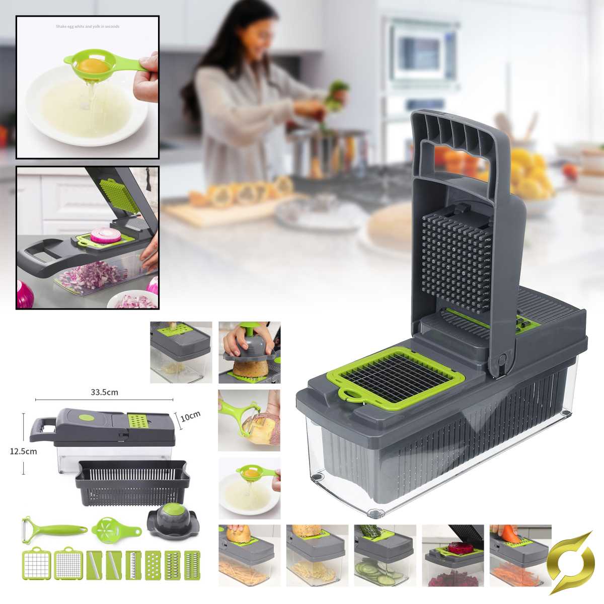 MULTIFUNKCIÓS ZÖLDSÉG SZELETELŐ