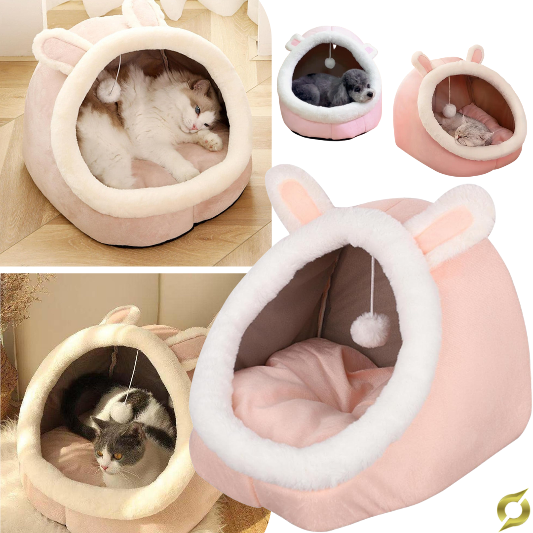 Plüss kisállatágy játékkal | COZYPET
