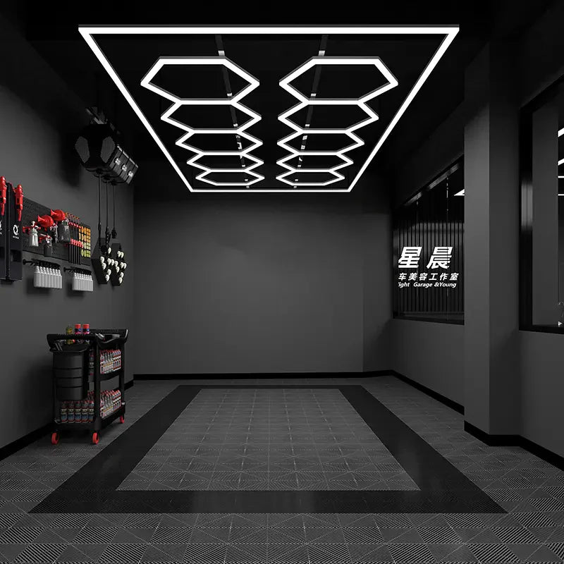 HEXAGON LED világítás - 244x485 cm