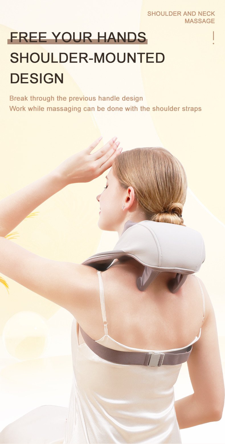 5D VEZETÉK NÉLKÜLI SHIATSU NYAK-HÁTMASSZÍRÓ