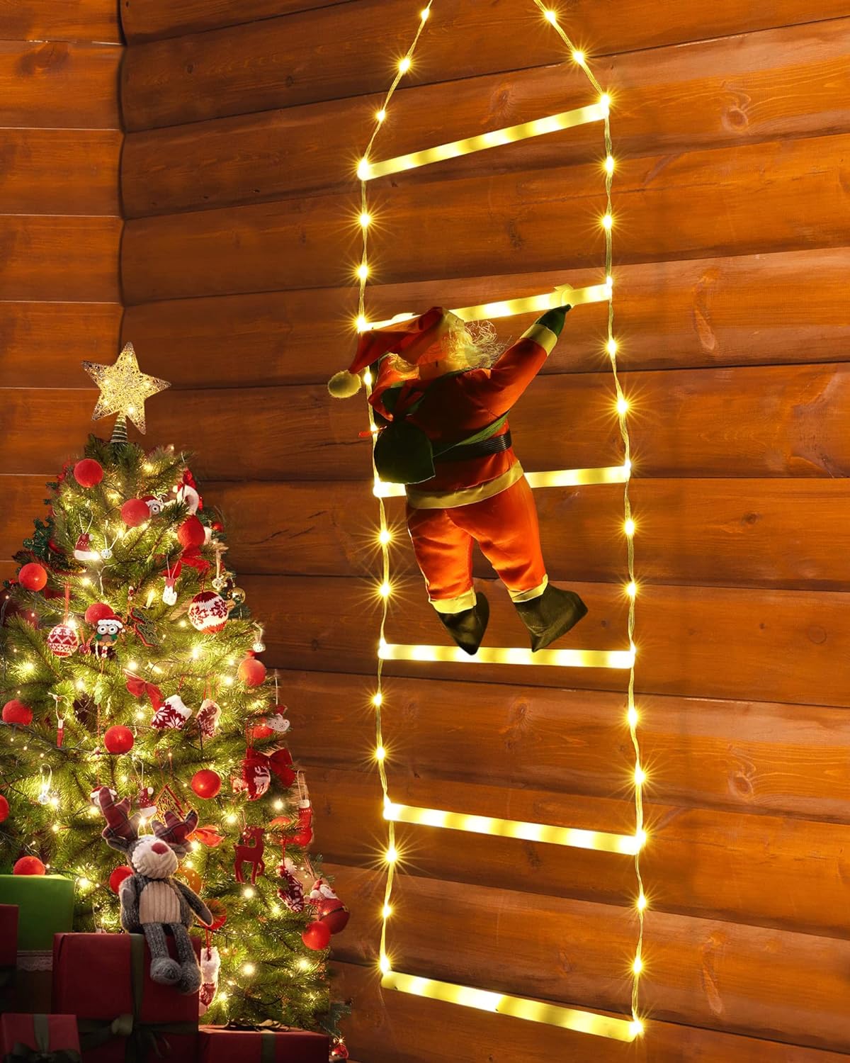 Mikulás a LED létrán