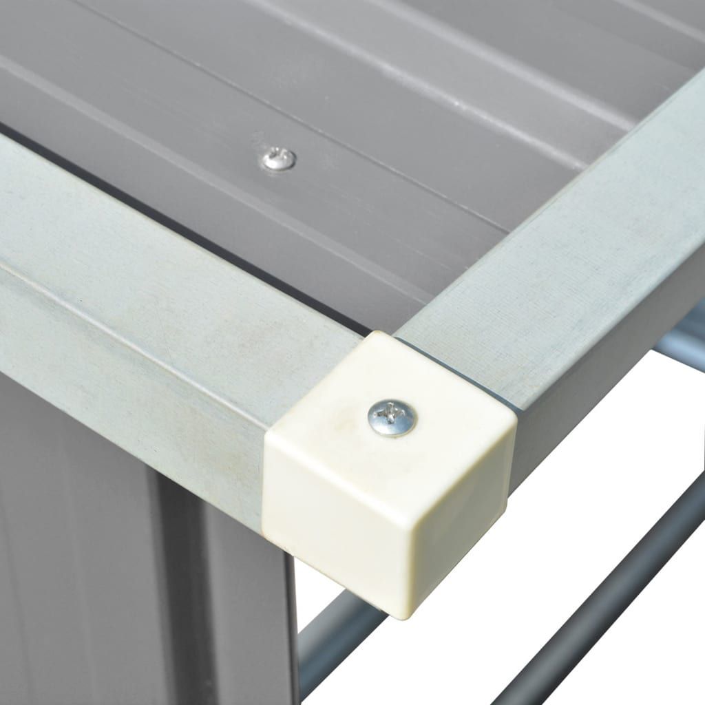 Vasúti tároló fűrészáruhoz horganyzott acél ( 169,6 × 89,5 × 163 cm )