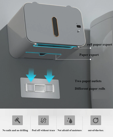 WC-papír tartó érzékelővel | PAPERBOX