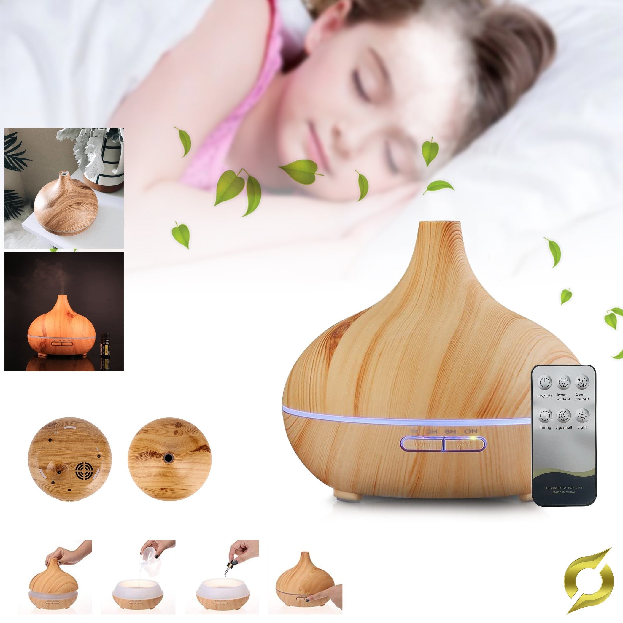 Wood 500 ml-es légnedvesítő